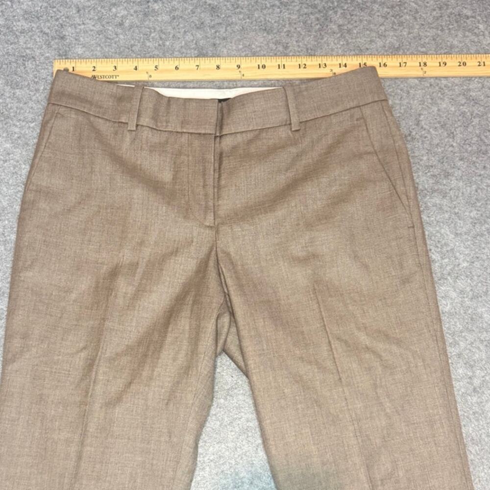 Ann Taylor Petite Dress Pants Womens 6P Taupe Wool Blend Straight Leg NWT - Picture 7 of 9